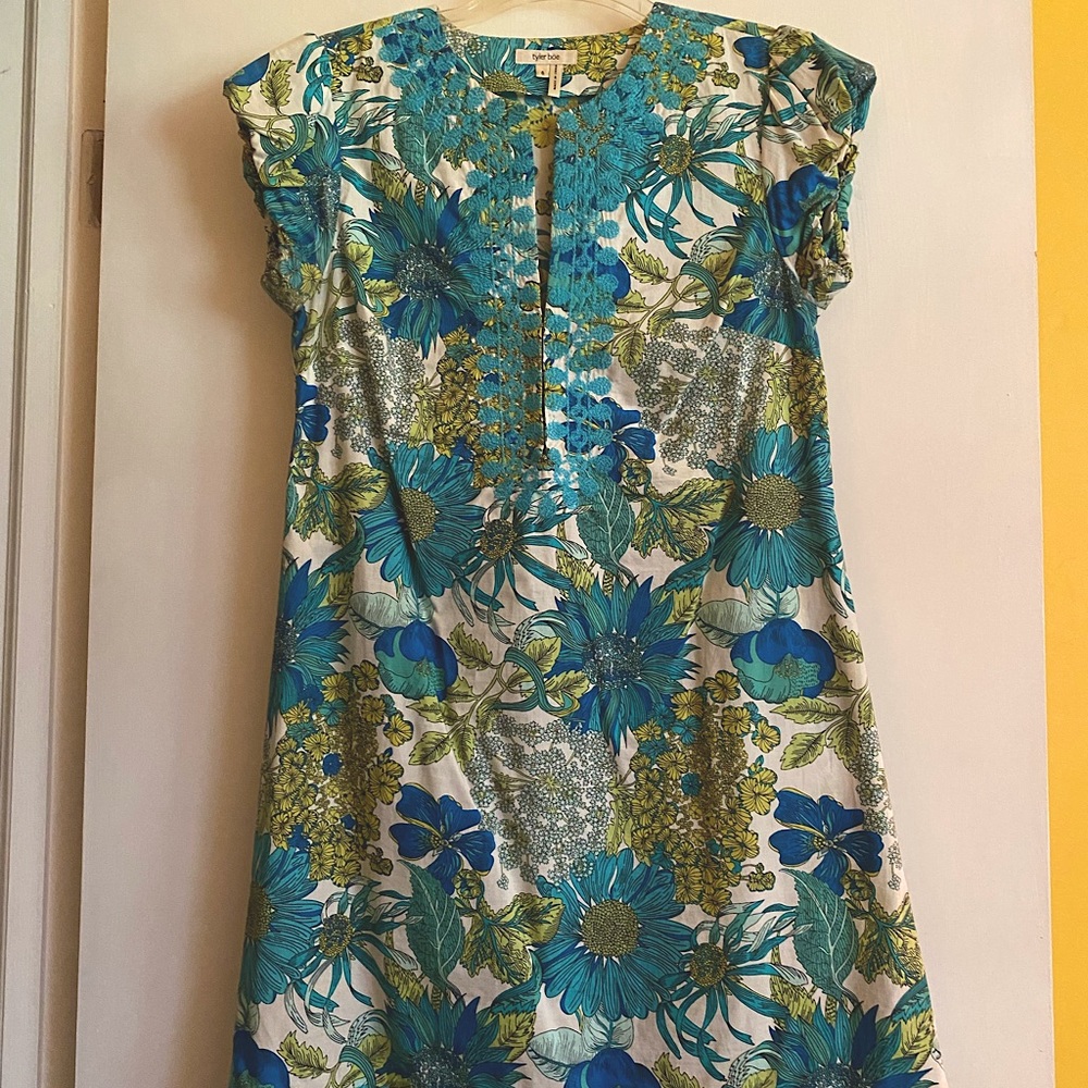 Tyler Boe floral & embroidered dress